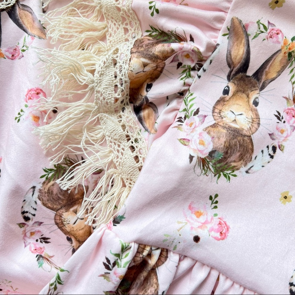 Girl Boutique Fringe Bunny Dress - Picture 2 of 3